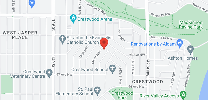 map of 9755 145 ST NW